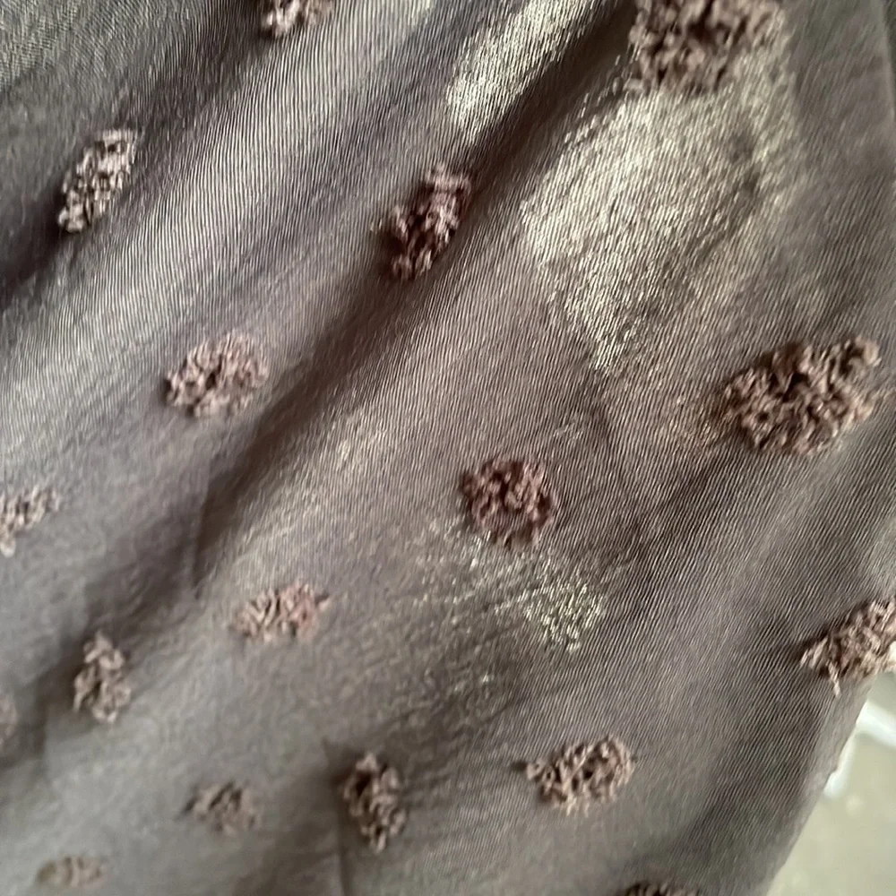 Deep Black Sheer Swiss Dot Kimono Cardigan Blouse - Picture 7 of 9
